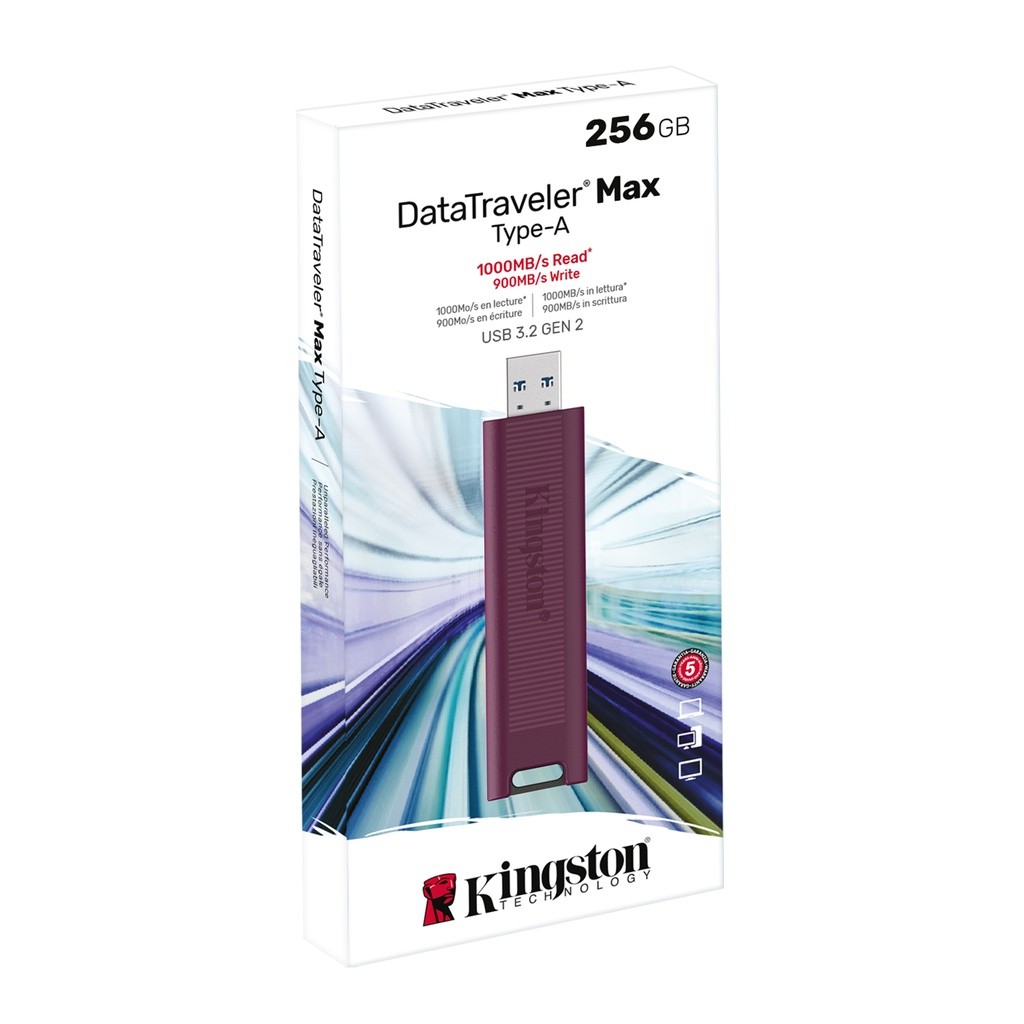 Kingston DataTraveler Max USB 3.2 Gen 2 Type-A Flash Drive 256GB I 512GB I 1TB (DTMAXA)