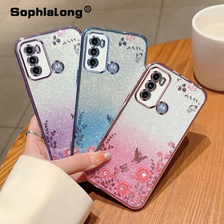 เคสโทรศัพท์มือถือ แบบนิ่ม ลายดอกไม้ สําหรับ Motorola MOTO G60 G40 MOTO G60