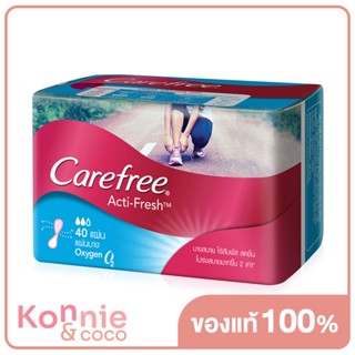 แผ่นอนามัย แคร์ฟรี แอคทิ-เฟรช ออกซิเจน Carefree แผ่นอนามัย Acti-Fresh Oxygen 40pcs.