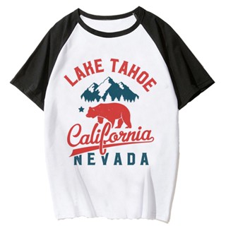 เสื้อยืด พิมพ์ลายการ์ตูน California สไตล์ญี่ปุ่น ฮาราจูกุ สําหรับผู้หญิง