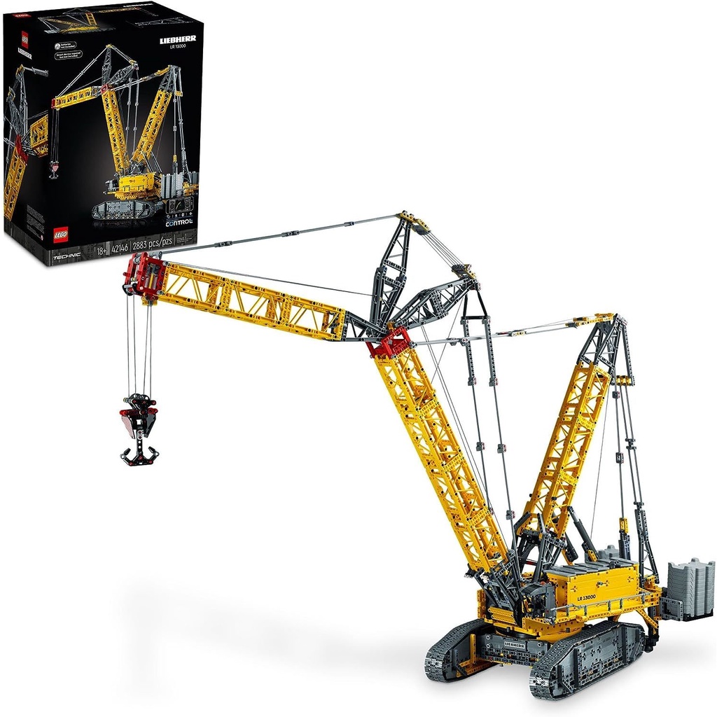 LEGO Technic Liebherr Crawler Crane LR 13000 42146 Advanced Building Kit for Adults, Build and Display a Rewarding