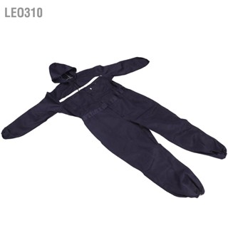 Leo310 Work Coverall XL มีฮู้ดกันสนิมแขนยาวสีน้ำเงินเข้มสะท้อนแสงสำหรับโรงงาน