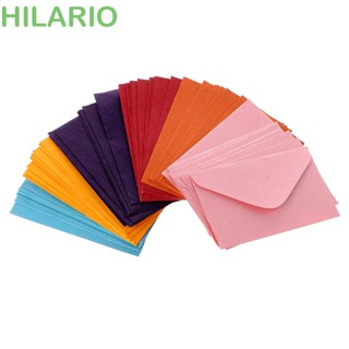 Hilario ซองจดหมายกระดาษ สีสันสดใส สไตล์เรโทร สําหรับใส่กระดาษ การ์ดข้อความ เครื่องเขียน สํานักงาน ปาร์ตี้ งานแต่งงาน