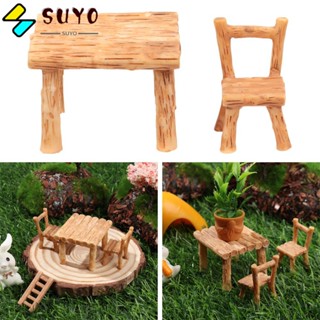 Suyo ของตกแต่งโต๊ะ เก้าอี้ DIY สําหรับตกแต่งบ้าน สวน เฟอร์นิเจอร์ 3 ชิ้น