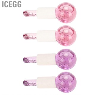 Icegg Facial Ice Beauty Ball Glass Roller  Balls Cold Compress Reduce Puffiness Easy Operation for Eyes