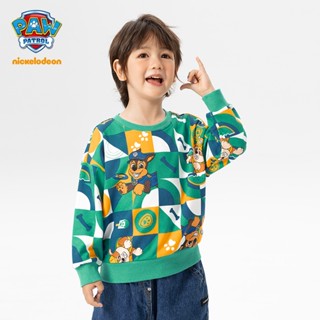 paw patrol เสื้อกันหนาวแขนยาว พิมพ์ลายดอกไม้ แฟชั่นฤดูใบไม้ร่วง สําหรับเด็กผู้ชาย และเด็กผู้หญิง