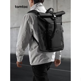 tomtoc rolling backpack mens and womens anti-splashing commuter backpack sports leisure 16-inch large capacity computer bag New
