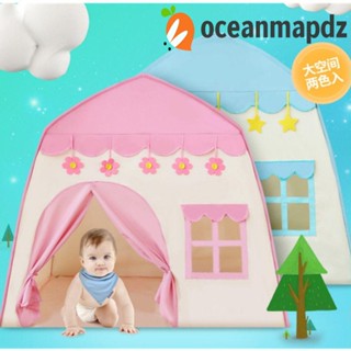 Oceanmapdz เต็นท์ดอกไม้ บ้านทีพี เต็นท์พับได้ สีชมพู บ้านเด็กเล่น เต็นท์เด็กเล่น ทนทาน สร้างสรรค์ แบบพกพา ในร่ม กลางแจ้ง