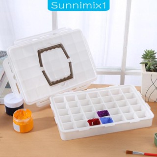 [Sunnimix1] ถาดสีอะคริลิค 35 ช่อง 30 มล. แบบพกพา ทนทาน สําหรับนักเรียน