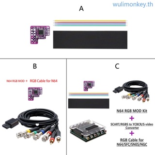 Wu อุปกรณ์เสริมเกม สําหรับ N64 NTSC Game Consoles Mod THS7374 Amp Mod Kit