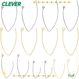 Clever ต่างหูสเตนเลส รูปตัว V สีเงิน สีทอง สีโรสโกลด์ แฮนด์เมด สําหรับทําเครื่องประดับ ต่างหู คู่รัก