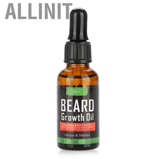 Allinit Beard Growth Oil 30Ml  Mustache Tool Men Serum Bread For Long