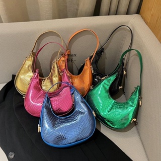 Cymx Hobo กระเป๋าสะพายไหล่ หนัง PU ทรงคลัทช์ น้ําหนักเบา จุของได้เยอะ แต่งซิป สีพื้น แฟชั่นสําหรับสตรี