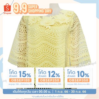 เสื้อลูกไม้ OKI373 ยี่ห้อห้อ In Ka Oil ลูกไม้ทั้งตัว เสื้อคนแก่ เสื้อคุณแม่