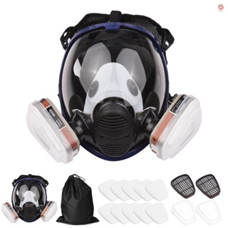 Reusable Full Face Respirator Gas Cover Organic Vapor Respirator Breathing Apparatus for Painting and Welding