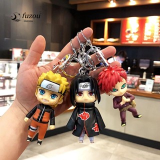 Fuzou พวงกุญแจ PVC รูปตุ๊กตานารูโตะ Gaara Uchiha Itachi Sasuke Ninja สําหรับตกแต่งภายใน