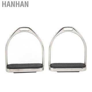 Hanhan 1 Pair Stainless Steel Horse Riding Stirrups  Skid Pedal Super Ligh GD