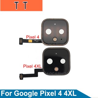  เลนส์กล้องด้านหลัง พร้อมกรอบไฟแฟลชริบบิ้น สําหรับ Google Pixel 4 XL 4XL