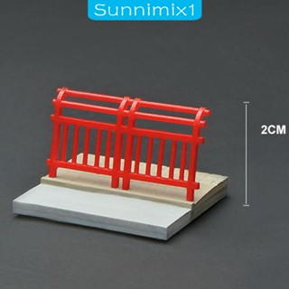 [Sunnimix1] รั้วทางรถไฟ ขนาดเล็ก สเกล 1:64 สําหรับตกแต่งโต๊ะทราย โต๊ะรถไฟ สถาปัตยกรรม ตกแต่งฉากไดโอราม่า