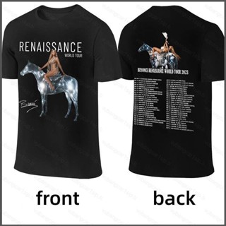 Yb4 เสื้อเชิ้ตแขนสั้น พิมพ์ลาย Beyonce Renaissance Word Tour 2023 BY4