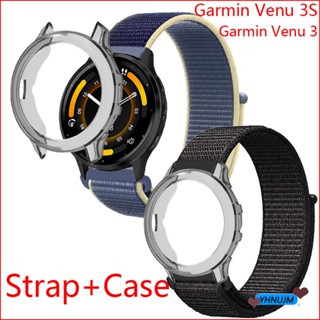 สายนาฬิกาข้อมือไนล่อนถัก และเคส แบบเปลี่ยน สําหรับ Garmin Venu 3 3S Garmin Venu3