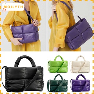 Moilyth กระเป๋าโท้ท หนัง PU แบบนิ่ม กันน้ํา หรูหรา สําหรับผู้หญิง