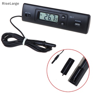 [RiseLarge] ใหม่ เครื่องวัดอุณหภูมิดิจิทัล หน้าจอ LCD พร้อมเซนเซอร์ สําหรับรถยนต์