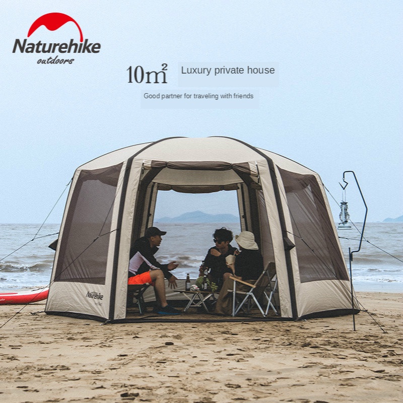 Naturehike Cloud Nest Hexagonal Inflatable Beach Tent Inflatable Pergola Rainproof Sunscreen Camping Tent