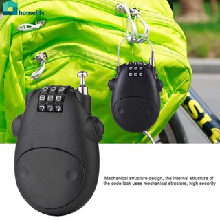 T2p Retractable Mini Lock With 80cm Retractable Cable For Locking Helmet Bicycle Luggage 3 Number Combination Portable home home home