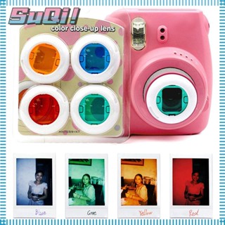 Suqi ฟิลเตอร์กระจกกรองแสง สีสันสดใส สําหรับ Instax Mini7 8 8+ 9 KT