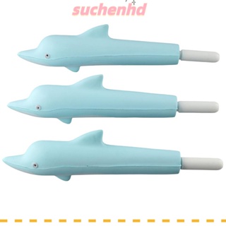 Suchenhd ปากกา ลายการ์ตูนปลาโลมาน่ารัก 16*4.5*3.2 ซม. 3 ชิ้น