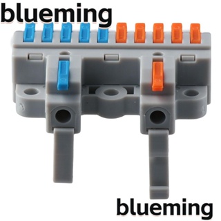 Blueming2 บล็อกเทอร์มินัล 2 in 10 Out 28-12AWG เชื่อมต่อเร็ว 600 โวลต์ DIY 6 ชิ้น