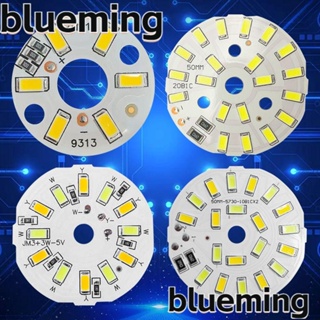 Blueming2 ชิปแหล่งกําเนิดแสง LED ไดโอดเปล่งแสง สีขาวอบอุ่น ทรงกลม 3W 5W 10W สําหรับสํานักงาน 5 ชิ้น