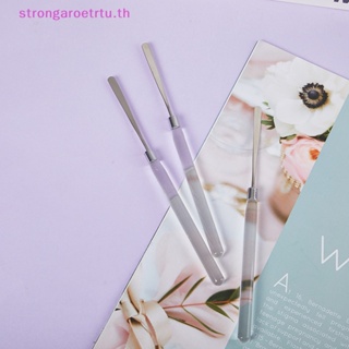 Strongaroetrtu ไม้พายสเตนเลส สําหรับตกแต่งเล็บเจล UV 1 ชิ้น