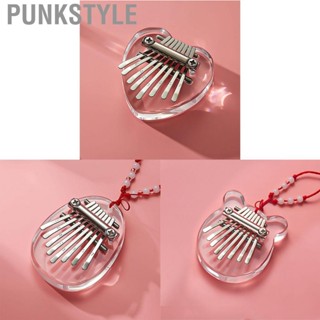 Punkstyle 8  Kalimba Acrylic Thumb Piano Mini Innovative Accessories Outdoor Leisure Instruments Children Gift