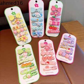 Ahmed กิ๊บติดผม ลายการ์ตูน My Melody BB สีแคนดี้ สไตล์เกาหลี 6 ชิ้น ต่อชุด