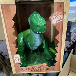 ของเล่นฟิกเกอร์ DISNEY toy story 4 Rex The Green Dinosaur Talking Q Version PVC