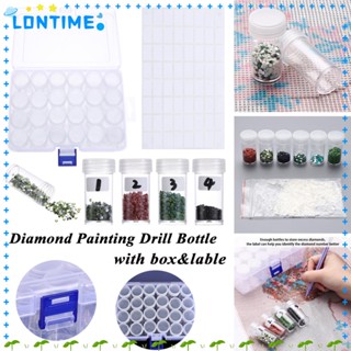 Lontime ขวดเปล่า สําหรับใส่เพชรปักครอสสติตช์ DIY 6 24 60 ชิ้น