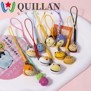 Quillan พวงกุญแจ จี้กระดิ่ง รูปหมี กระต่าย DIY สําหรับห้อยโทรศัพท์มือถือ