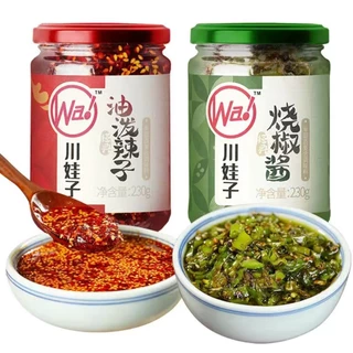 🌶️น้ำพริกหนุ่มจีน น้ำพริกเสฉวน พริกปรุงรส หอม อร่อย 230g 油泼辣子