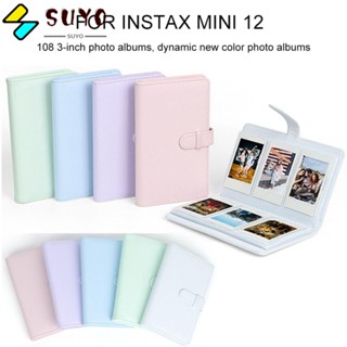 Suyo อัลบั้มรูปภาพ แสตมป์กระดาษ ขนาด 3 นิ้ว สําหรับ Fujifilm Instax mini 12