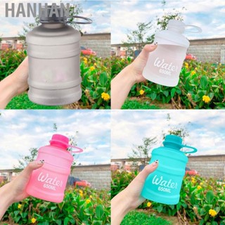 Hanhan Portable Plastic Water Cup Ins Style Trend Student Cute Bottle 650ML Large Volume