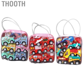 Thooth Pull Back Toy Car Kit  Small Set Interesting 6PCS for Home