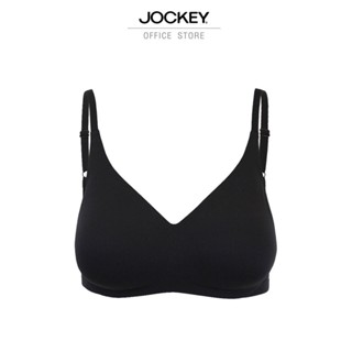 JOCKEY FOR HER 360FIT ชุดชั้นในทรง DEEP V รุ่น KH 360FITNWP02 สีดำ บรา เสื้อใน ชุดชั้นในหญิง