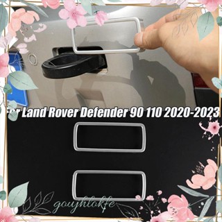 กรอบสติกเกอร์ติดตะขอพ่วงรถยนต์ แบบเปลี่ยน สําหรับ Land Rover Defender 90 110 2020-2023 2 ชิ้น