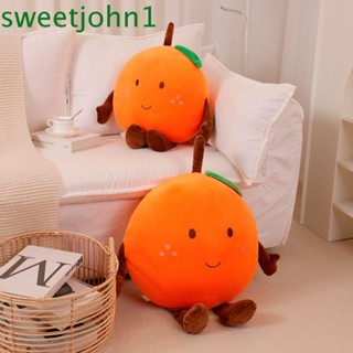 Sweetjohn หมอนตุ๊กตา ลายผลไม้น่ารัก สีส้ม สําหรับตกแต่งห้อง Diy