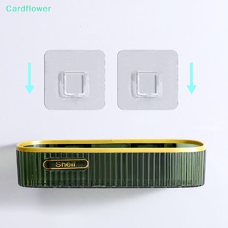 &lt;Cardflower&gt; ชั้นวางแชมพู ทรงสี่เหลี่ยมผืนผ้า แบบติดผนังห้องน้ํา ห้องครัว ลดราคา