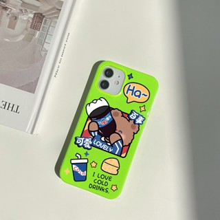 หุ้นไทย✅เคสโทรศัพท์สีเยลลี่สำหรับ for iPhone 11 14 15 13 12 Pro Max XR 7 8 Plus XS Max 15 SE ฝาครอบโทรศัพท์ที่สร้างสรรค์