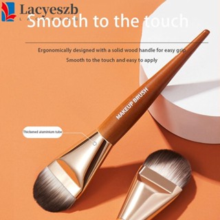 Lacyeszb แปรงแต่งหน้า แปรงรองพื้น บีบีครีม คอนซีลเลอร์ ด้ามจับไม้ แบบพกพา ไร้รอยต่อ สําหรับผู้หญิง