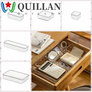 Quillan กล่องลิ้นชักพลาสติกใส ป้องกันรอยขีดข่วน ขนาดเล็ก สําหรับใส่เครื่องสําอาง